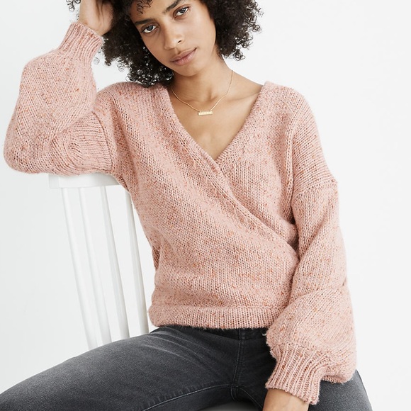Madewell Sweaters - NWT Madewell Beresford Wrap-Front Pullover Sweater